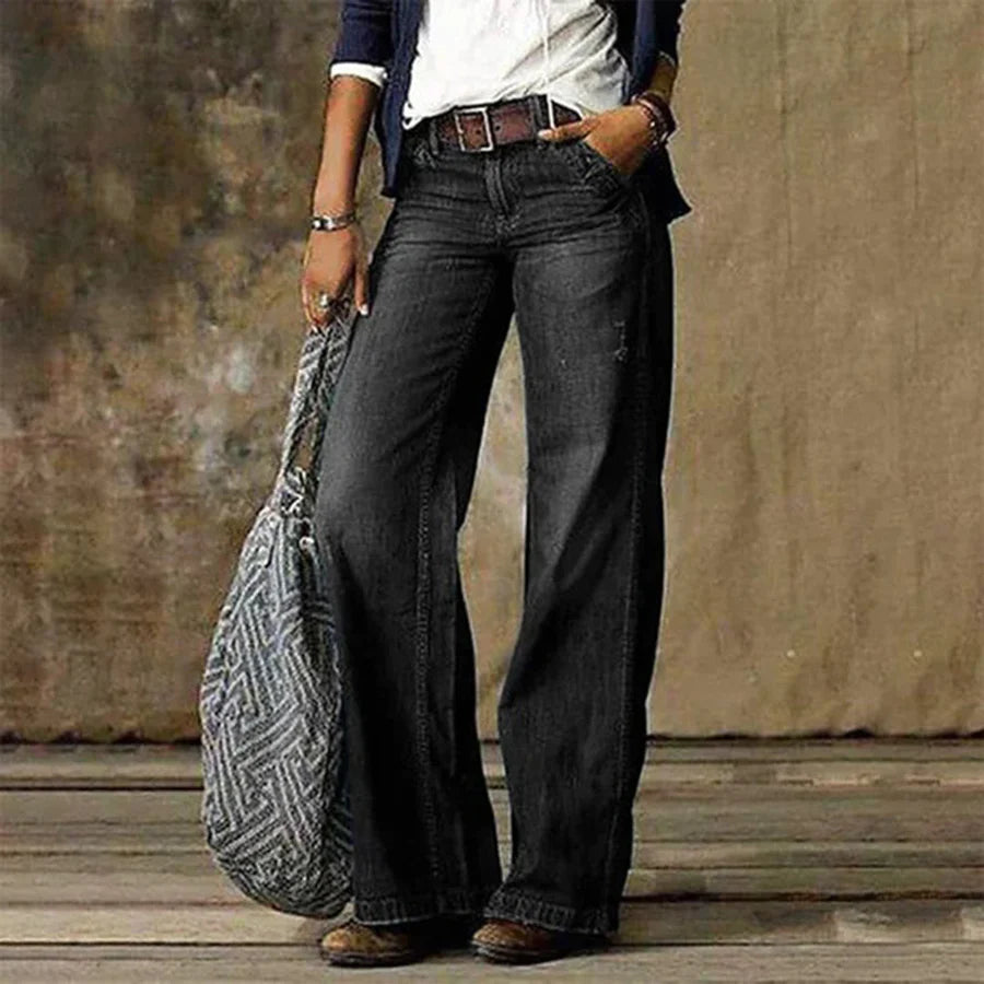 Women’s Vintage Wide-Leg Denim Jeans