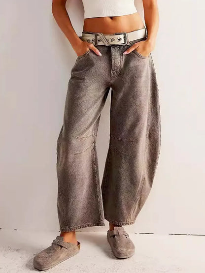 Women’s Vintage Wide-Leg Denim Pants