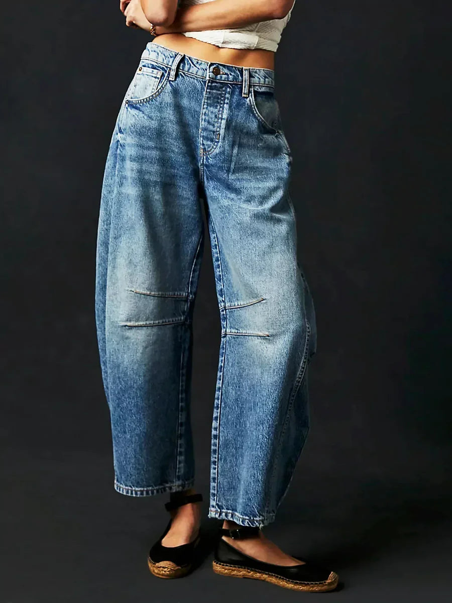 Women’s Vintage Wide-Leg Denim Pants