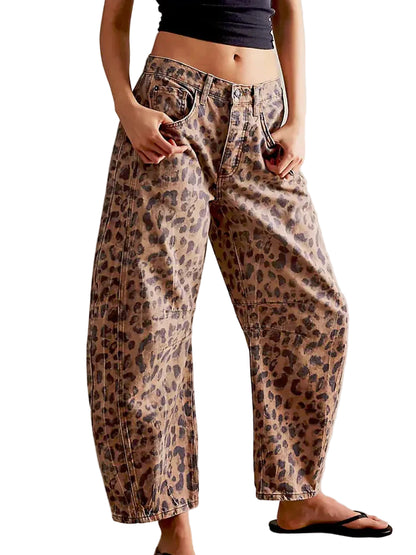 Women’s Vintage Wide-Leg Denim Pants