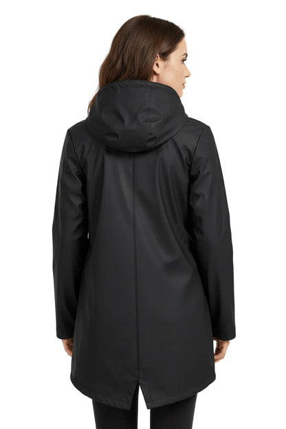 Women's Waterproof Fleece-Lined Hooded Trench Coat