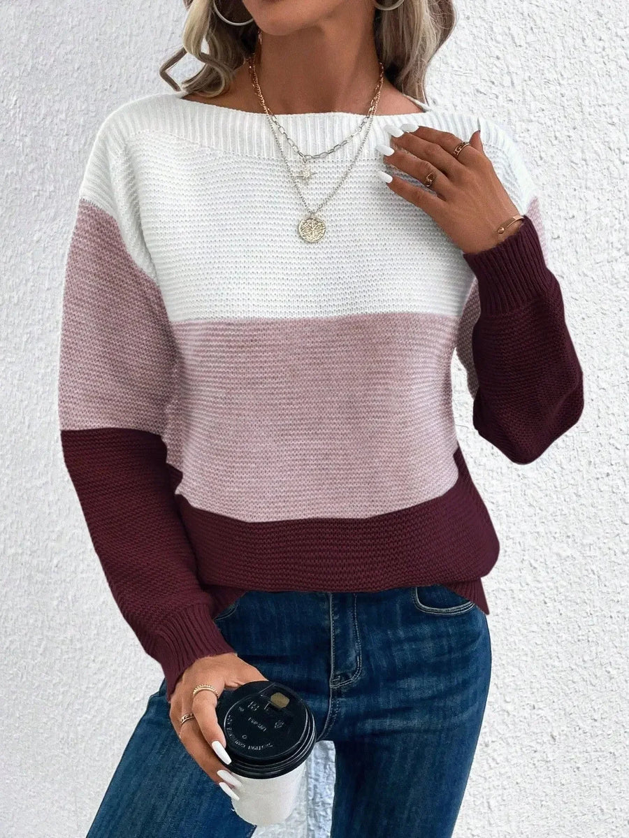 Women’s Colorblock Knit Sweater