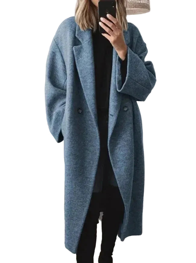 Women’s Elegant Oversized Long Wool Coat