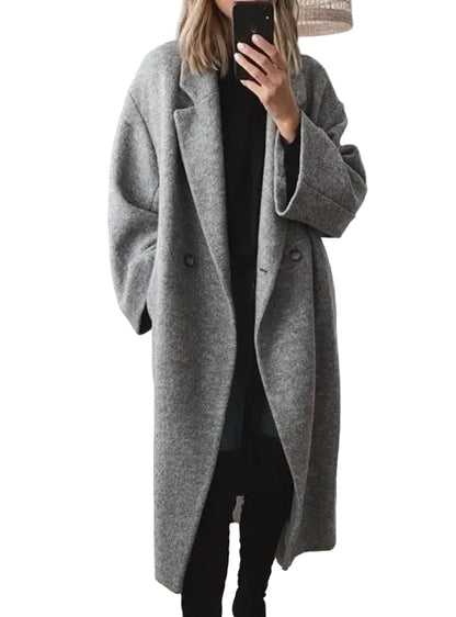 Women’s Elegant Oversized Long Wool Coat