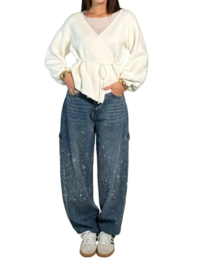 Women’s Shimmer Balloon Carpenter Jeans